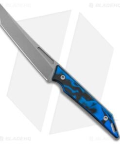 Jake Hoback Knives Goliath Fixed Blade Knife Blue Lava G-10 (3.1" SW)