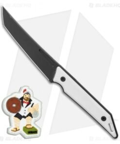 Jake Hoback Knives Goliath Fixed Blade Knife White G-10 (3.1" Black DLC)