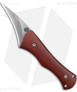John Gray Custom Cock Spur Fixed Blade Knife Vintage Paper Micarta (2.75" SW)