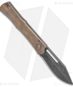 Alternative view of KM Designs SlipFix Fixed Blade Knife Titanium (3" Black Stonewash)