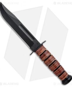 Ka-Bar Bowie Single Mark Full-Size Fixed Blade Knife (7" Black) 1320