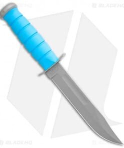 Alternative view of Ka-Bar Bowie USSF Space-Bar Fixed Blade Knife Blue Kraton (7" Gray) 1313SF Force