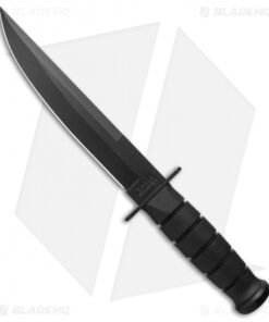 Ka-Bar Modified Tanto Fighting/Utility Knife Fixed Blade (8" Black) 1266