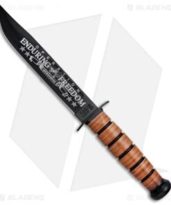 Ka-Bar Bowie Navy Operation Enduring Freedom Fixed Blade Knife (7" Black) 9170
