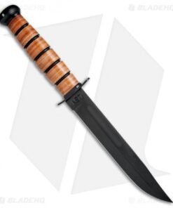Alternative view of Ka-Bar Bowie Navy Operation Enduring Freedom Fixed Blade Knife (7" Black) 9170