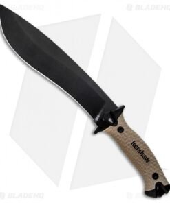 Kershaw Camp 10 Fixed Blade Knife Machete Tan (10" Black) 1077TAN