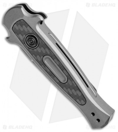 Kershaw Launch 12CA Stiletto Automatic Knife Gray (1.9" Black Stonewash) - Image 2