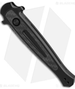 Alternative view of Kershaw Launch 8 Stiletto Automatic Knife Black/CF (3.6" Damascus)