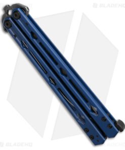 Alternative view of Kershaw Lucha Balisong Butterfly Knife Blue (4.5" Blackwash) 5150BLUBW