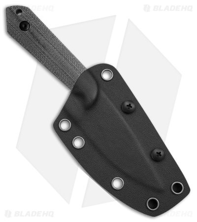Kizer Maverick Customs Harpoon Fixed Blade Knife Black Micarta (3.75" Black) 10V - Image 3