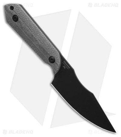 Kizer Maverick Customs Harpoon Fixed Blade Knife Black Micarta (3.75" Black) 10V - Image 2