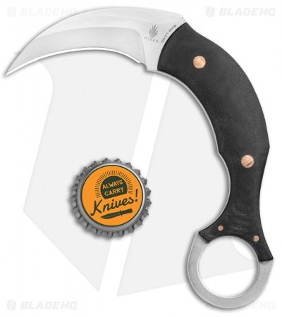 Kizer Tiger Claw Karambit Fixed Blade Knife Black G-10 (1.4" SW) 1041 - Image 3