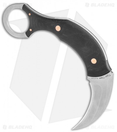 Kizer Tiger Claw Karambit Fixed Blade Knife Black G-10 (1.4" SW) 1041 - Image 2