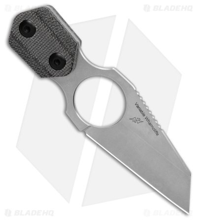 Kizer Variable Wharncliffe Fixed Blade Knife Black Micarta (3.43" Satin) 1052A1 - Image 2