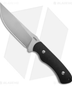 Kubey Sicario Fixed Blade Knife Black G-10 (5.2" Satin)