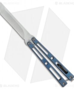 VMX Vallotton/Maverick Balisong Butterfly Knife Blue/Bronze Ti (4.25" Satin)