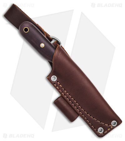 LT Wright Bushbaby Fixed Blade Knife Double Red Matte Micarta (3" Satin O1) - Image 3