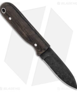 Alternative view of LT Wright Bushbaby Fixed Blade Knife Matte Black Micarta (3" Black 1075)