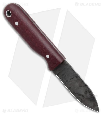 LT Wright Bushbaby Fixed Blade Knife Double Red Matte Micarta (3" Black) - Image 2