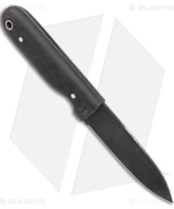 Alternative view of LT Wright Bushcrafter HC Saber Fixed Blade Knife Matte Micarta (4" Black)