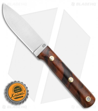 LT Wright Knives Maverick Scout Fixed Blade Knife Desert Ironwood (3.75" Satin) - Image 4