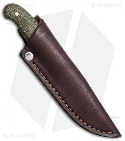 LT Wright Knives Patriot Fixed Blade Knife Green Micarta (2.5" Satin) - Image 3
