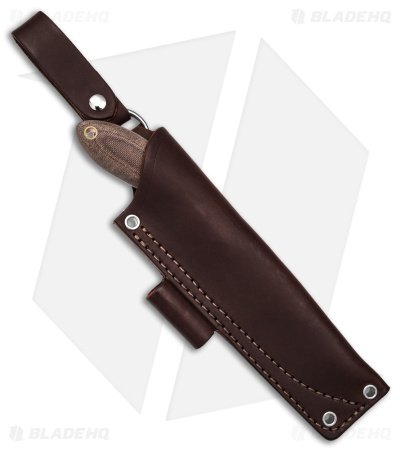 LT Wright Large Northern Hunter Fixed Blade Matte Rustic Brown (4.25" Satin) - Image 3
