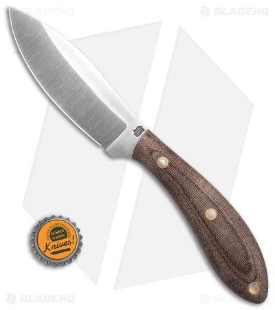 LT Wright Large Northern Hunter Fixed Blade Matte Rustic Brown (4.25" Satin) - Image 4