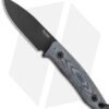 LionSteel M1 Fixed Blade Knife Black Micarta (2.9" Black M4) BHQ Exclusive