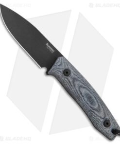 LionSteel M1 Fixed Blade Knife Black Micarta (2.9" Black M4) BHQ Exclusive
