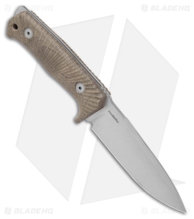 LionSteel T5 Fixed Blade Knife Green Micarta (5" Satin) - Image 2