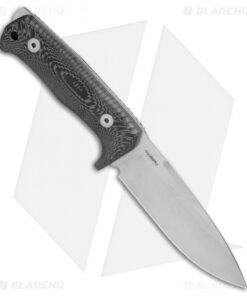 Alternative view of LionSteel T5 Fixed Blade Knife Black Micarta (5" Satin)