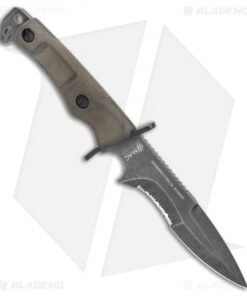 Alternative view of Mac Coltellerie Sanmarco Military Fixed Blade Knife OD Green (5.7" Serr SW)