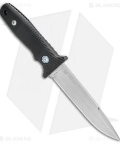 Alternative view of MKM Terzuola Jouf Fixed Blade Knife Black G-10 (5.1" Stonewash)
