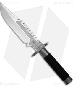 Marfione Custom Knives Interceptor Fixed Blade Knife Black Cord (7.875" Satin)
