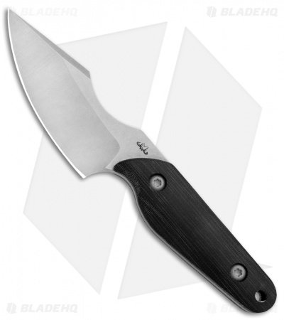 Maverick Customs Evo Mini Harpoon Fixed Blade Knife Black Micarta (3.25" SW)