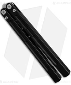 Alternative view of Maxace Phantom Balisong Butterfly Trainer Knife Black Aluminum (4.3" SW)