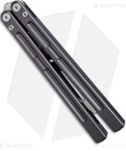 Alternative view of Maxace Phantom Balisong Butterfly Trainer Knife Gray Aluminum (4.3" SW)