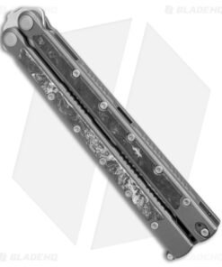 Alternative view of Maxace Shi Balisong Butterfly Knife Gray Carbon Fiber (4.5" Satin)