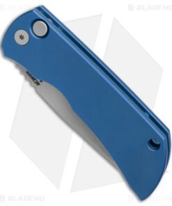 Alternative view of McNees Knives MAC2 AutoMac Knife Blue Aluminum (3.5" Stonewash MagnaCut)