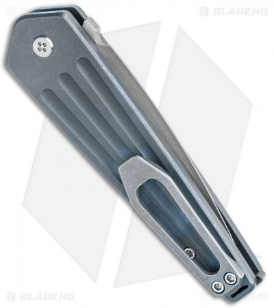 Medford Nosferatu Automatic Knife Blue Titanium (3.5" Satin) - Image 3
