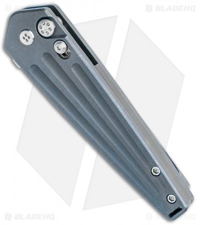Medford Nosferatu Automatic Knife Blue Titanium (3.5" Satin) - Image 2