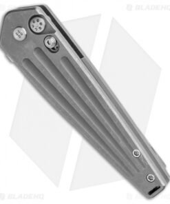 Alternative view of Medford Nosferatu Automatic Knife Tumbled Titanium (3.5" Satin)