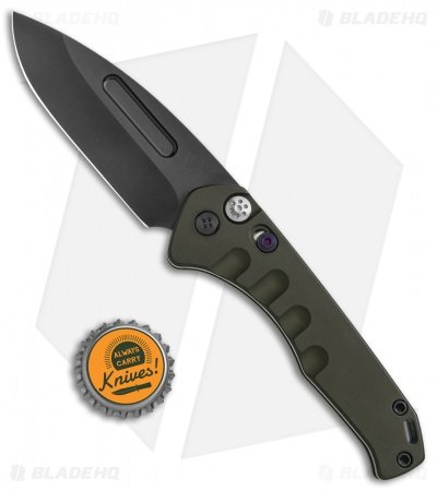 Medford + Blade HQ Praetorian Swift Auto Green Aluminum Drop Point (3.3" PVD) - Image 4