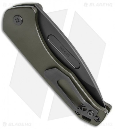 Medford + Blade HQ Praetorian Swift Auto Green Aluminum Drop Point (3.3" PVD) - Image 3