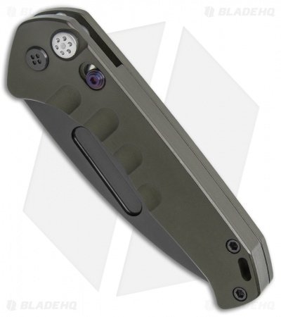 Medford + Blade HQ Praetorian Swift Auto Green Aluminum Drop Point (3.3" PVD) - Image 2