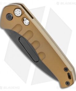 Alternative view of Medford Praetorian Swift Automatic Knife Tanto Yellow Aluminum (3.3" PVD)