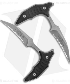 Microtech BEE S/E Wharncliffe Double Push Daggers Black G-10 (2.5" AP Full Serr)