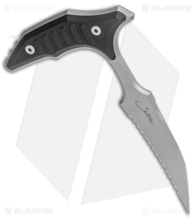 Microtech BEE S/E Wharncliffe Double Push Daggers Black G-10 (2.5" BB Full Serr) - Image 4