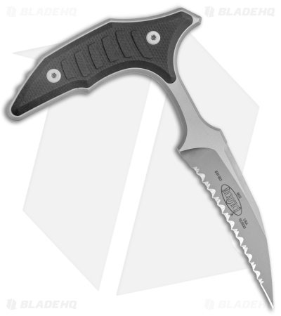 Microtech BEE S/E Wharncliffe Double Push Daggers Black G-10 (2.5" BB Full Serr) - Image 3